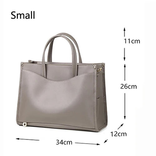 Sac Fourre-Tout Femme Cuir Véritable Bandoulière 2 Tailles – CLEVI Paris