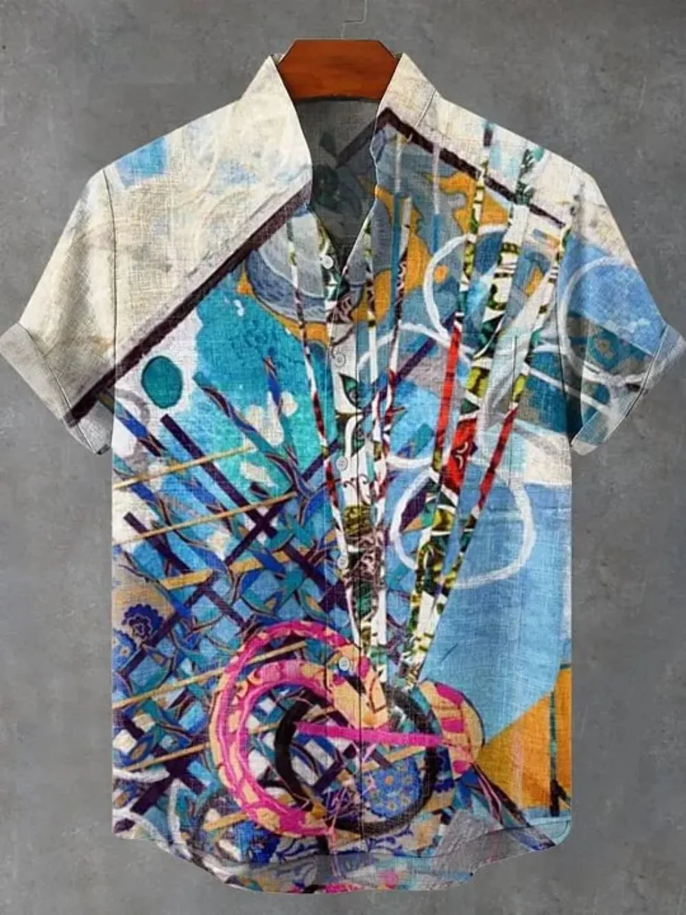 Chemise homme en lin à manches courtes – CLEVI Paris