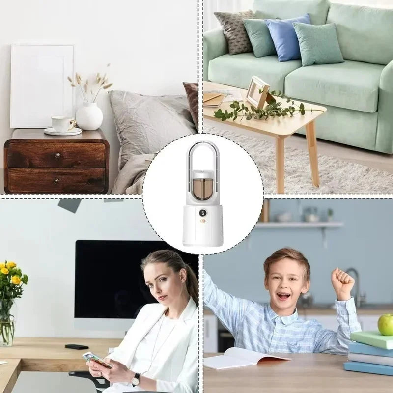 Ventilateur de bureau USB-C avec veilleuse – CLEVI Paris
