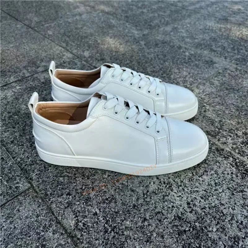 Sneakers Basses Cuir Lacets Mixtes Unisexe – CLEVI Paris
