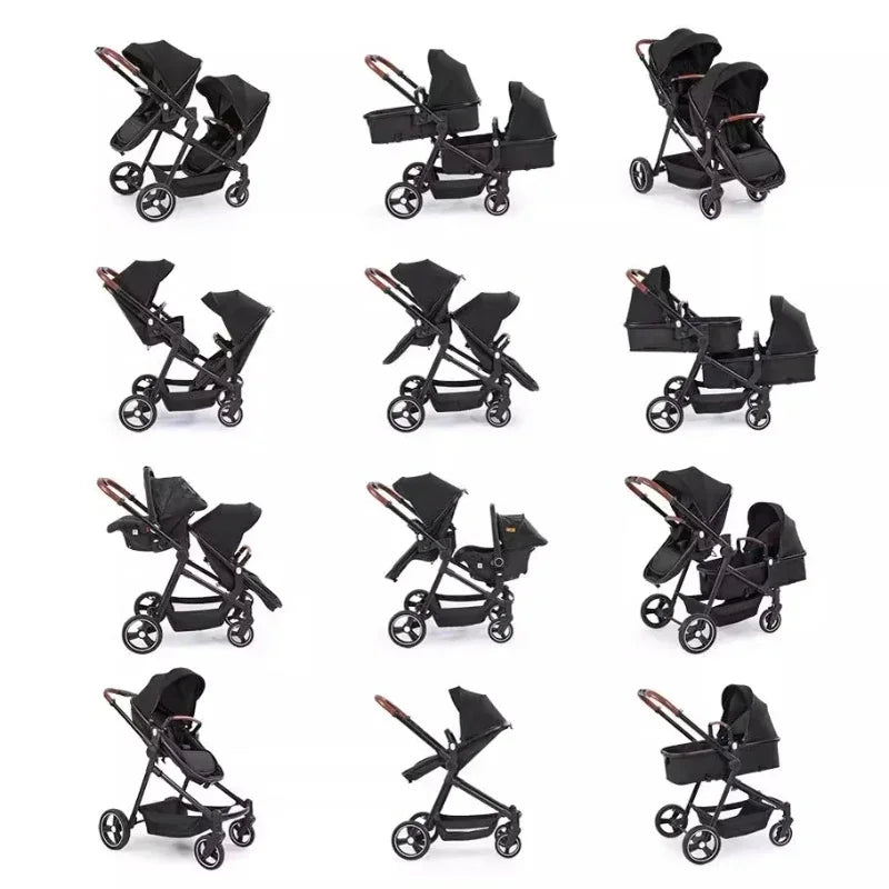 Poussette double pliable S-600 – CLEVI Paris