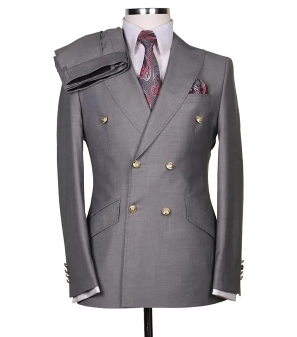 Costume croisé 2 pièces homme – CLEVI Paris