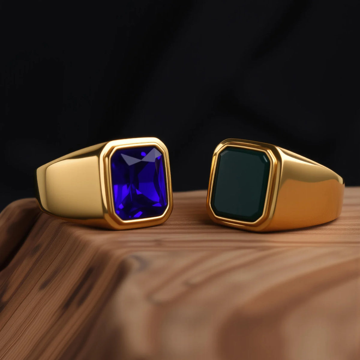 Bague Unisexe Acier Inoxydable Doré 18K – CLEVI Paris