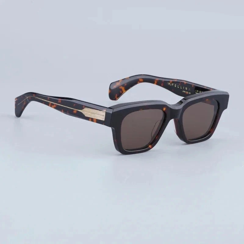Lunettes Fellini rectangulaires en acétate – CLEVI Paris