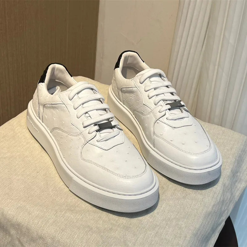 Sneakers basses unisexes blanches – CLEVI Paris