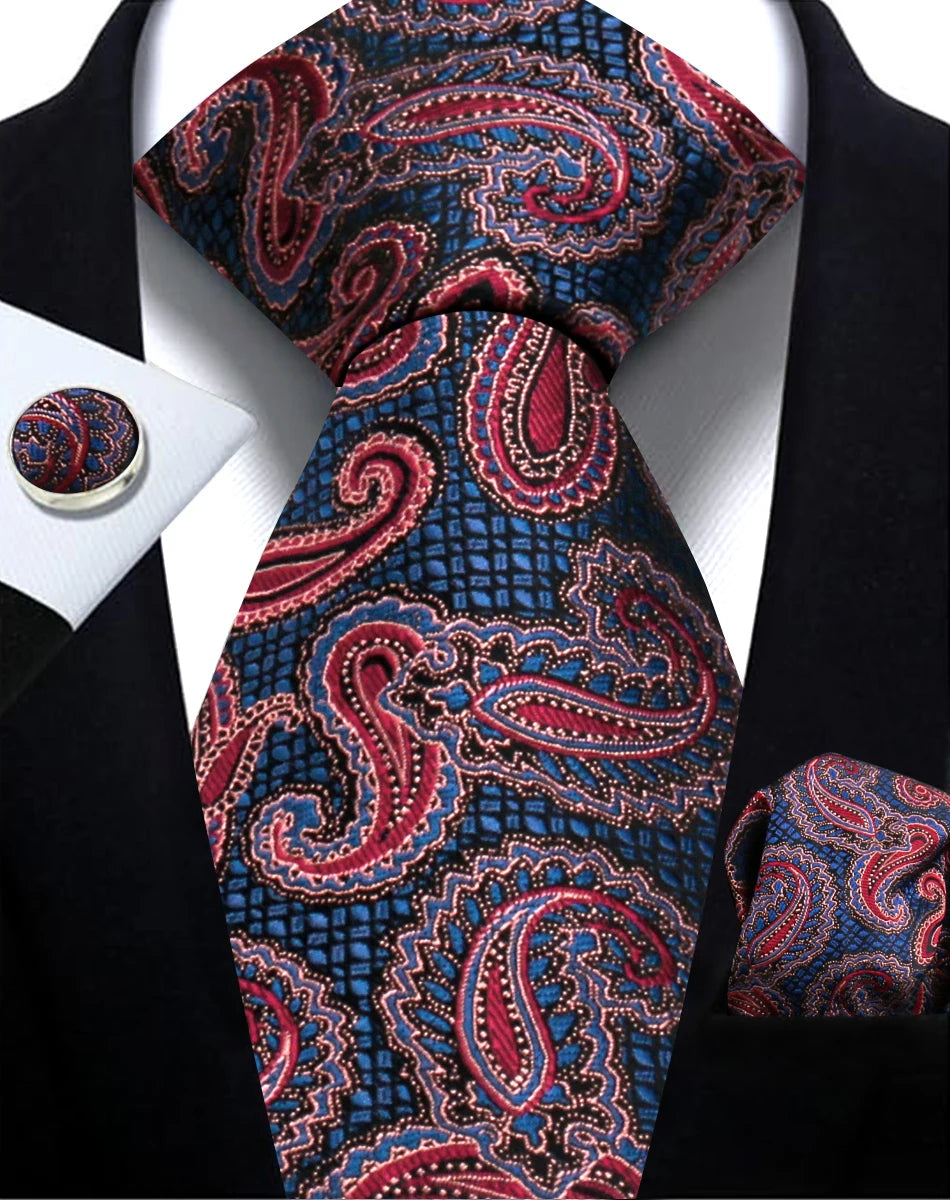 Cravate Paisley Homme et Pochette – CLEVI Paris