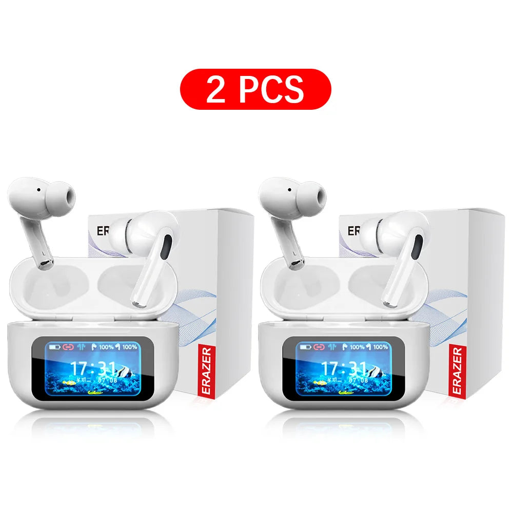 Écouteurs TWS ERAZER ANC Écran LCD Tactile Bluetooth 5.0 – CLEVI Paris