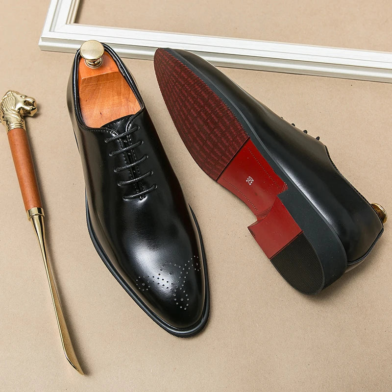 Derby Homme Cuir Bout Pointu — Chaussures Business & Casual, Respirantes, Semelle Massage | CLEVI Paris