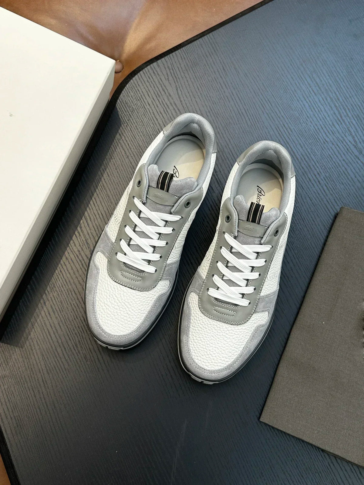 Sneakers Homme Cuir Véritable Vachette OECHSLI – Casual Business Respirantes – 6 Coloris, Pointures 38 à 46 – CLEVI Paris