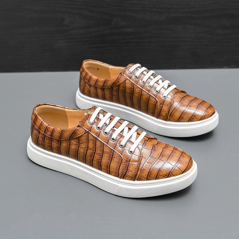 Sneakers basses homme brunes ou noires – CLEVI Paris