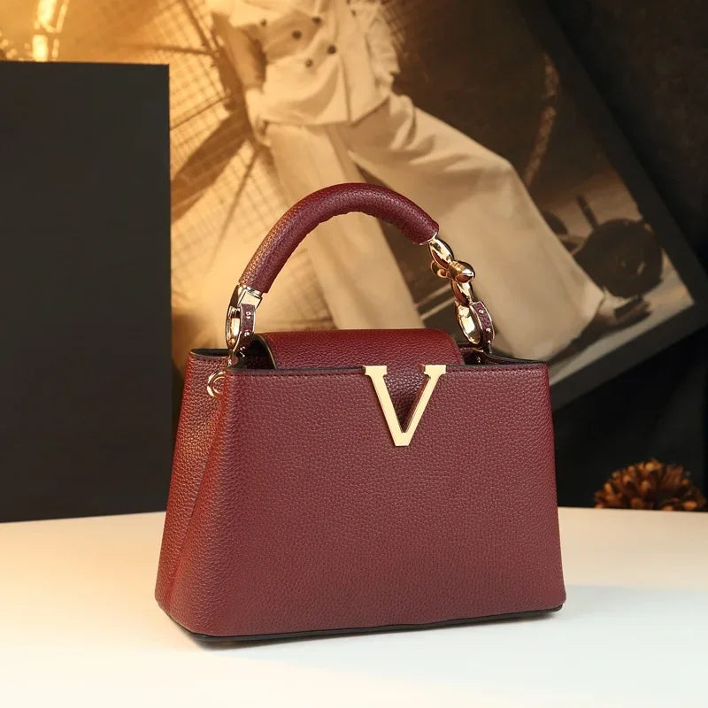 Sac Épaule Femme Cuir Synthétique Style Parisien Vintage Luxe – CLEVI Paris