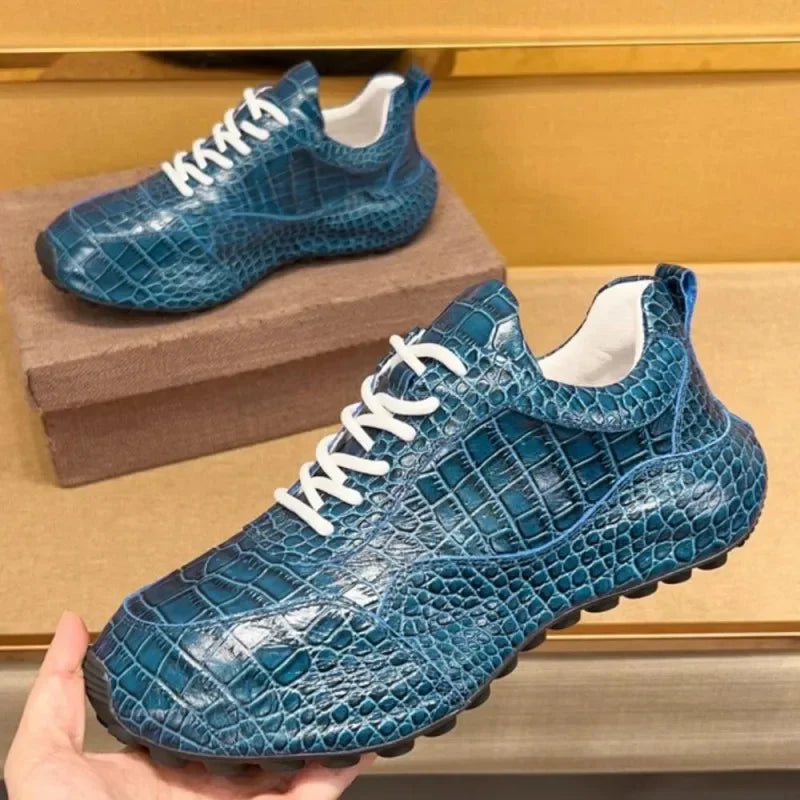 Sneakers homme en cuir à lacets – CLEVI Paris