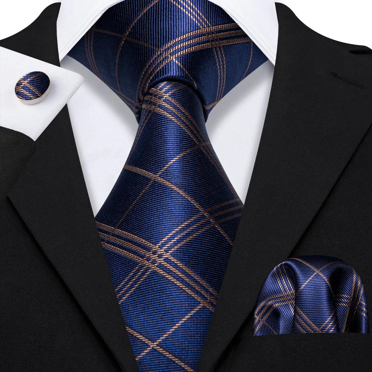 Coffret cravate homme floral, pochette et boutons – CLEVI Paris