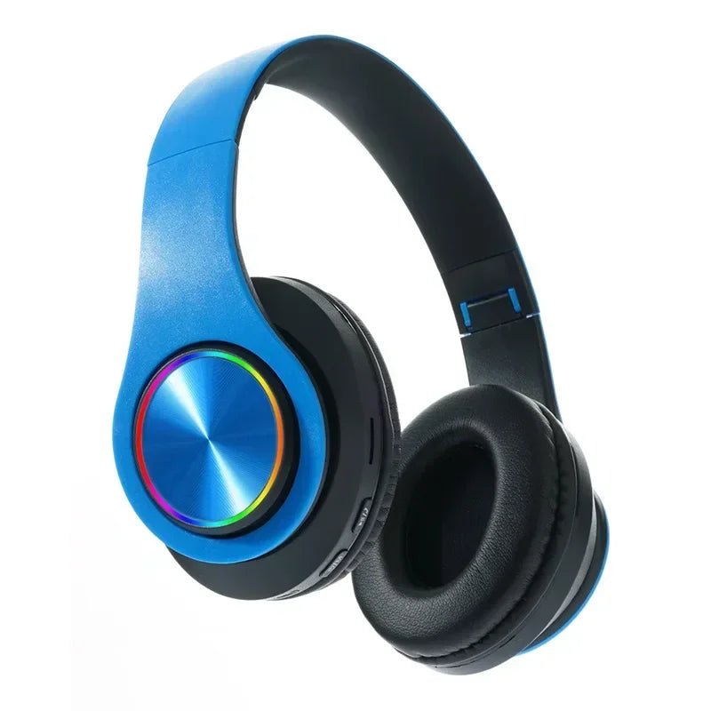 Casque Bluetooth Pliable LED RGB FM & Carte TF – CLEVI Paris