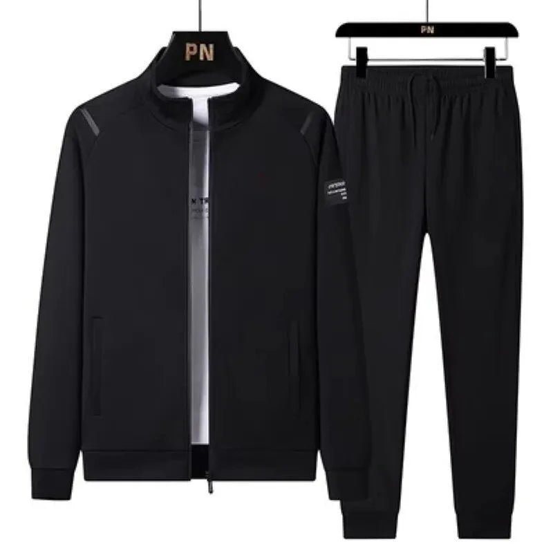 Ensemble 2 Pièces Homme Veste Zippée Manches Longues + Pantalon Grande Taille KOLMAKOV – 4 Coloris, L à 7XL – CLEVI Paris