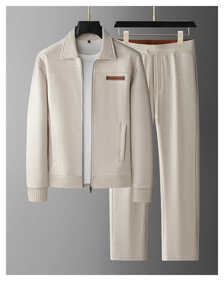 Ensemble homme zippé à col rabattu – CLEVI Paris