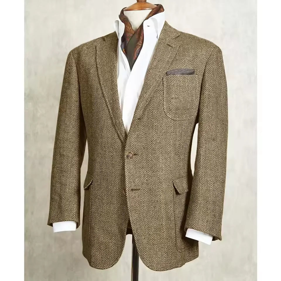 Blazer homme à chevrons élégant – CLEVI Paris