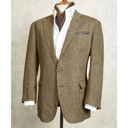 Blazer homme à chevrons élégant – CLEVI Paris