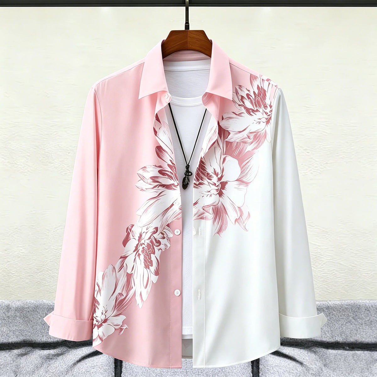 Chemise florale aquarelle homme – CLEVI Paris