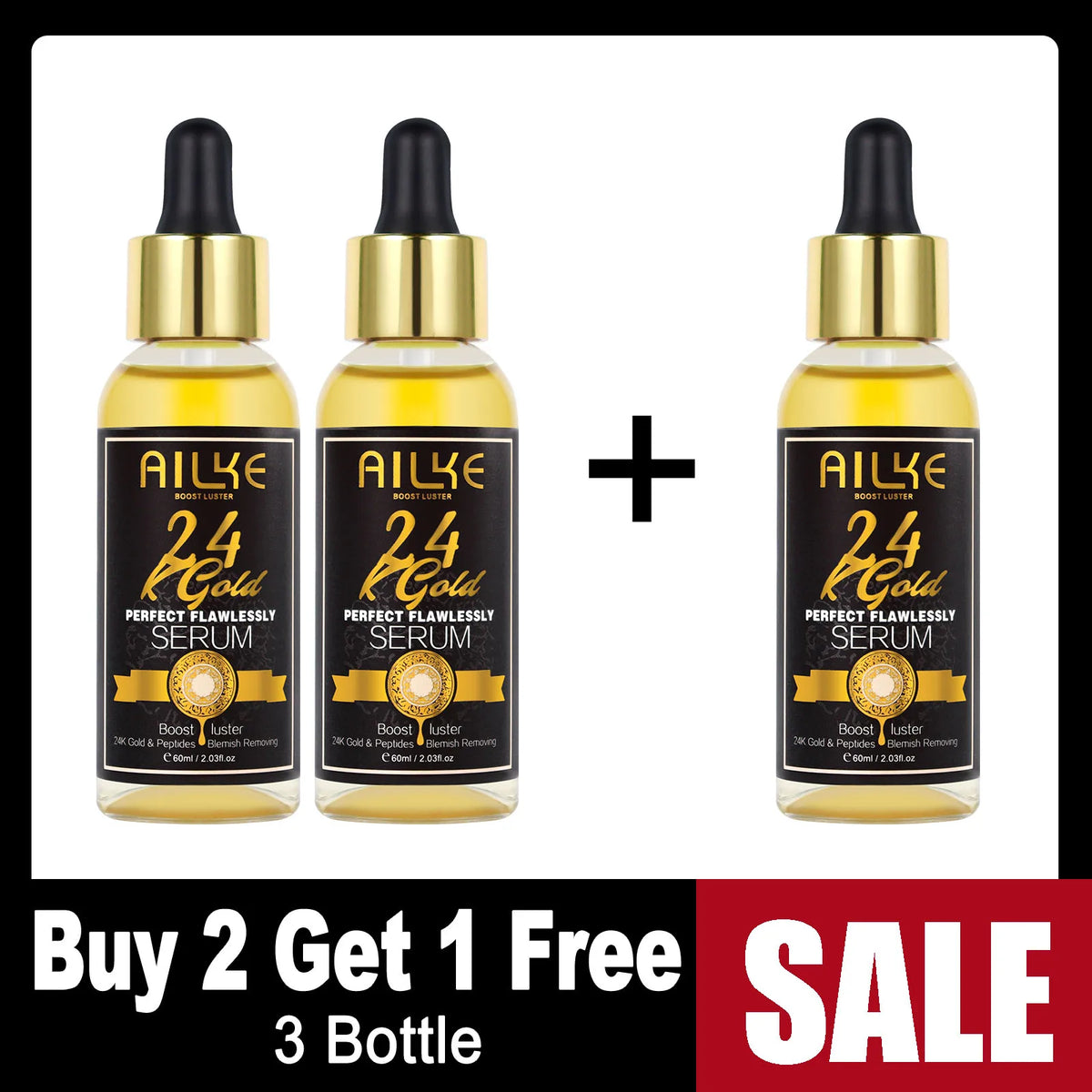 Gamme Soins Peau AILKE 24K Gold – Turmeric, Glutathion & Vitamine C – Éclaircissant & Anti-Taches – CLEVI Paris