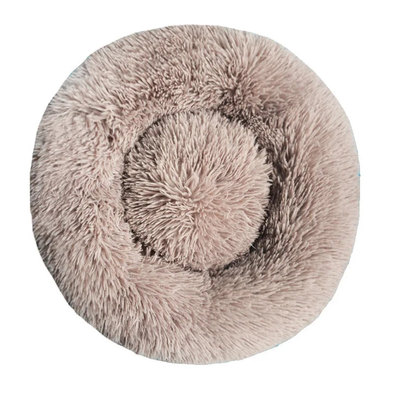 Lit rond en peluche chien et chat 40 à 90 cm – CLEVI Paris
