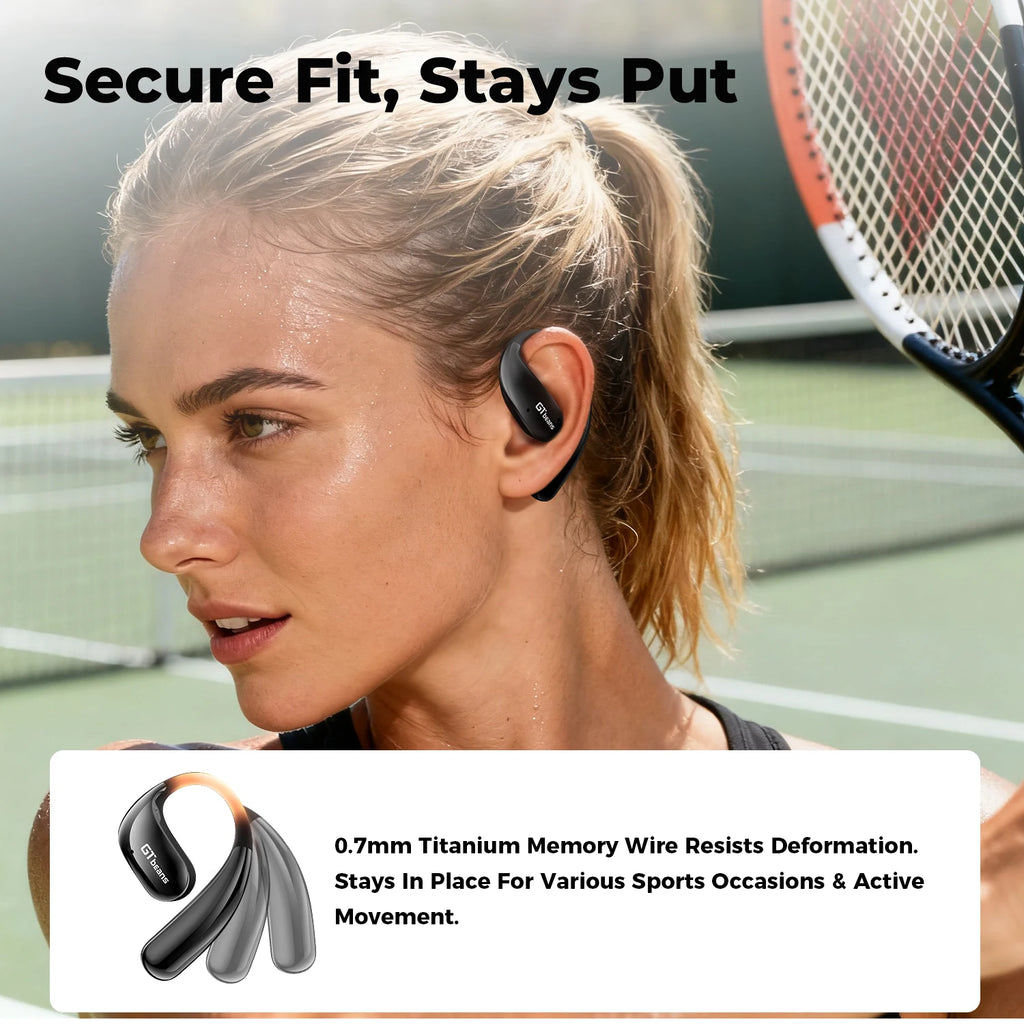 Écouteurs Open-Ear GTbeans E20 BT 6.0 56h 4 Micros – CLEVI Paris