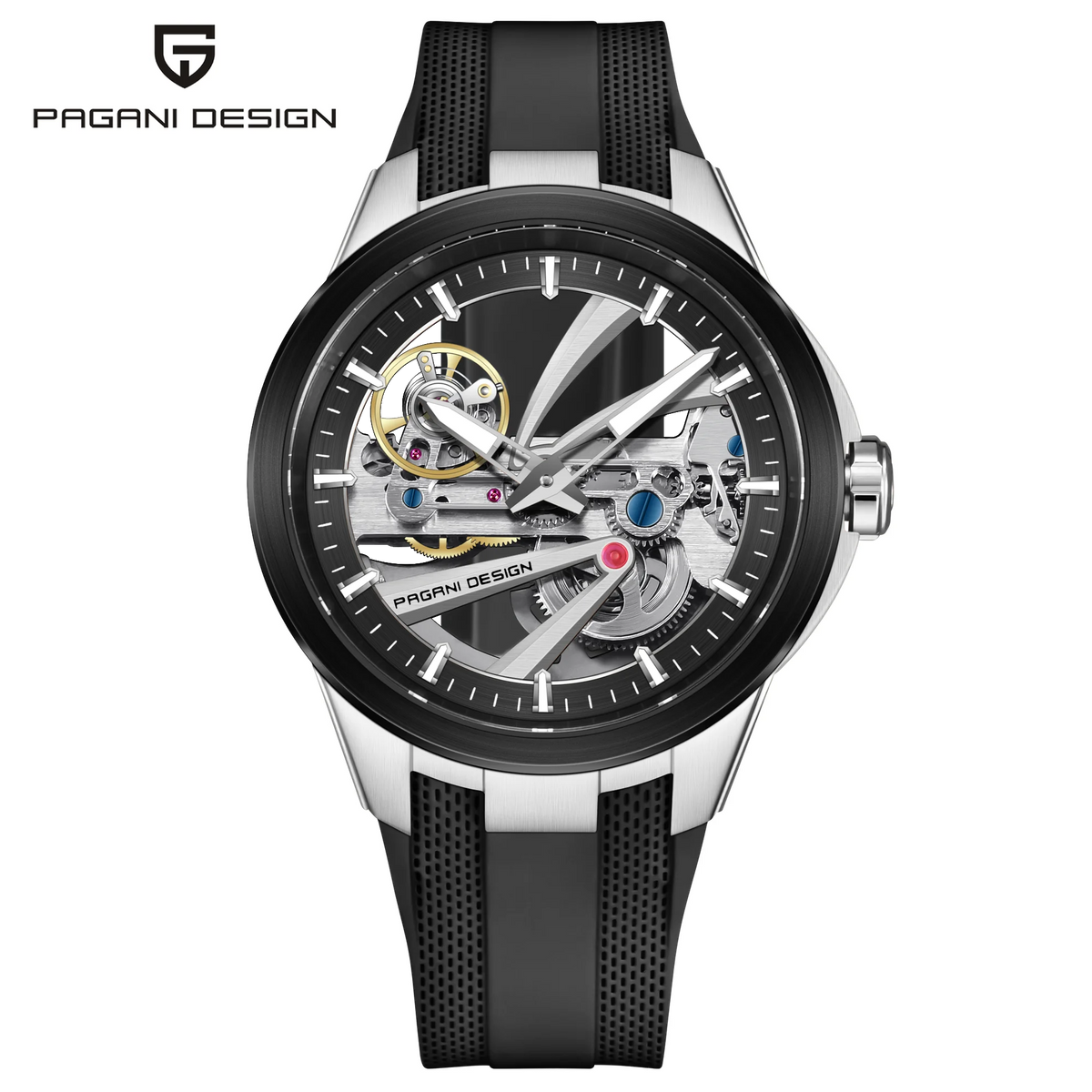 Montre Homme Automatique Squelette Fluororubber Pagani Design PD-YS030 – CLEVI Paris
