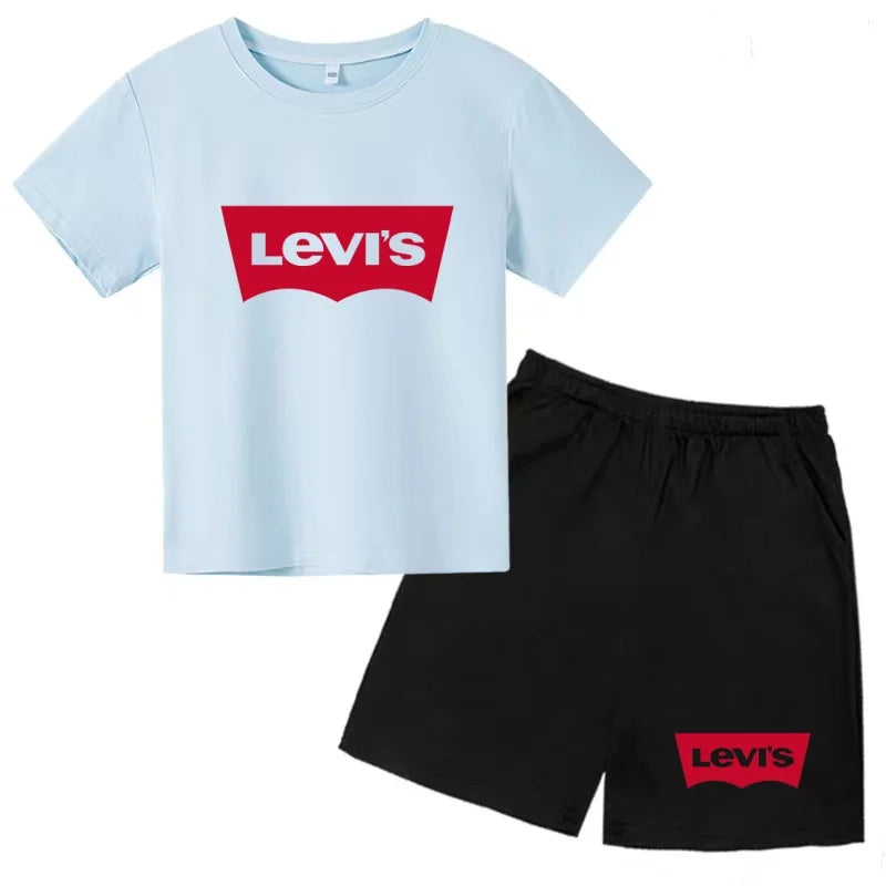 Ensemble enfant t-shirt et short imprimé – CLEVI Paris