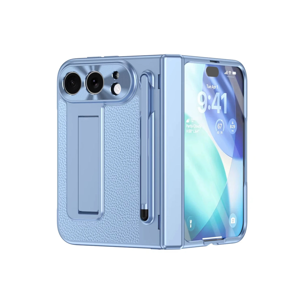 Coque iPhone Duo avec support et stylet – CLEVI Paris