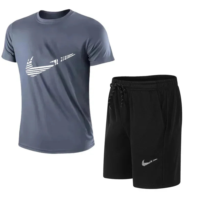 Ensemble homme T-shirt et short imprimé – CLEVI Paris