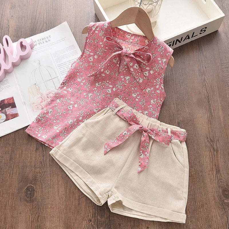 Ensemble bébé fille débardeur et short – CLEVI Paris