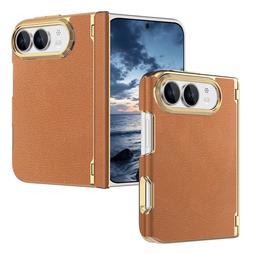 Coque iPhone Duo simili cuir et charnière – CLEVI Paris