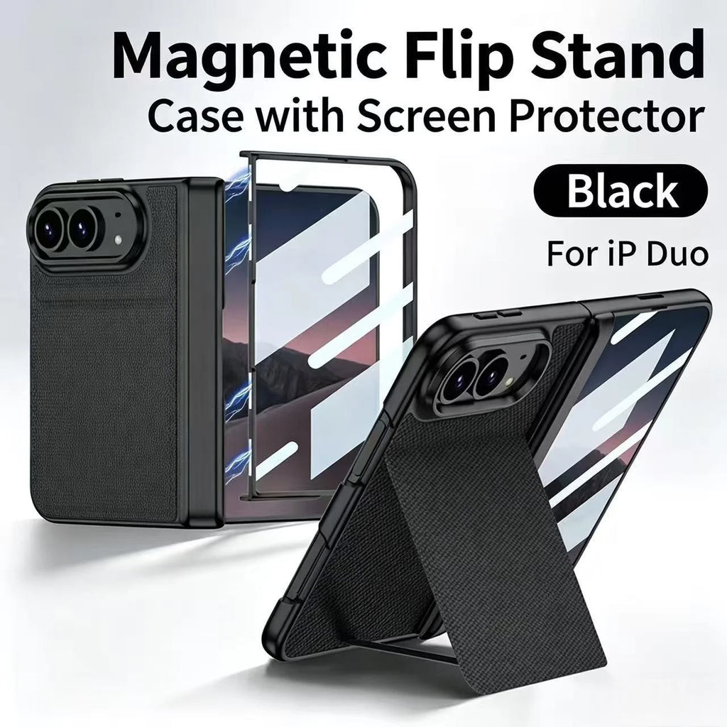 Étui iPhone Duo tissé avec support discret – CLEVI Paris