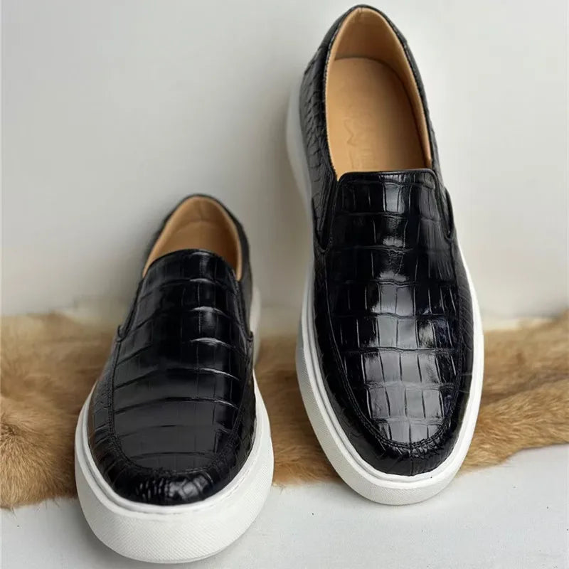 Mocassins Peau de Crocodile Homme – CLEVI Paris
