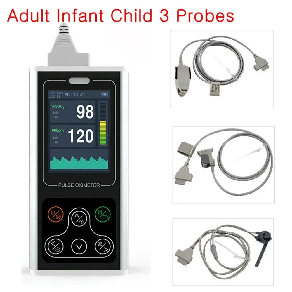 Oxymètre Portable Contec CMS60D1 Écran 2,8" SpO2 24h Sonde Adulte Enfant Néo – CLEVI Paris