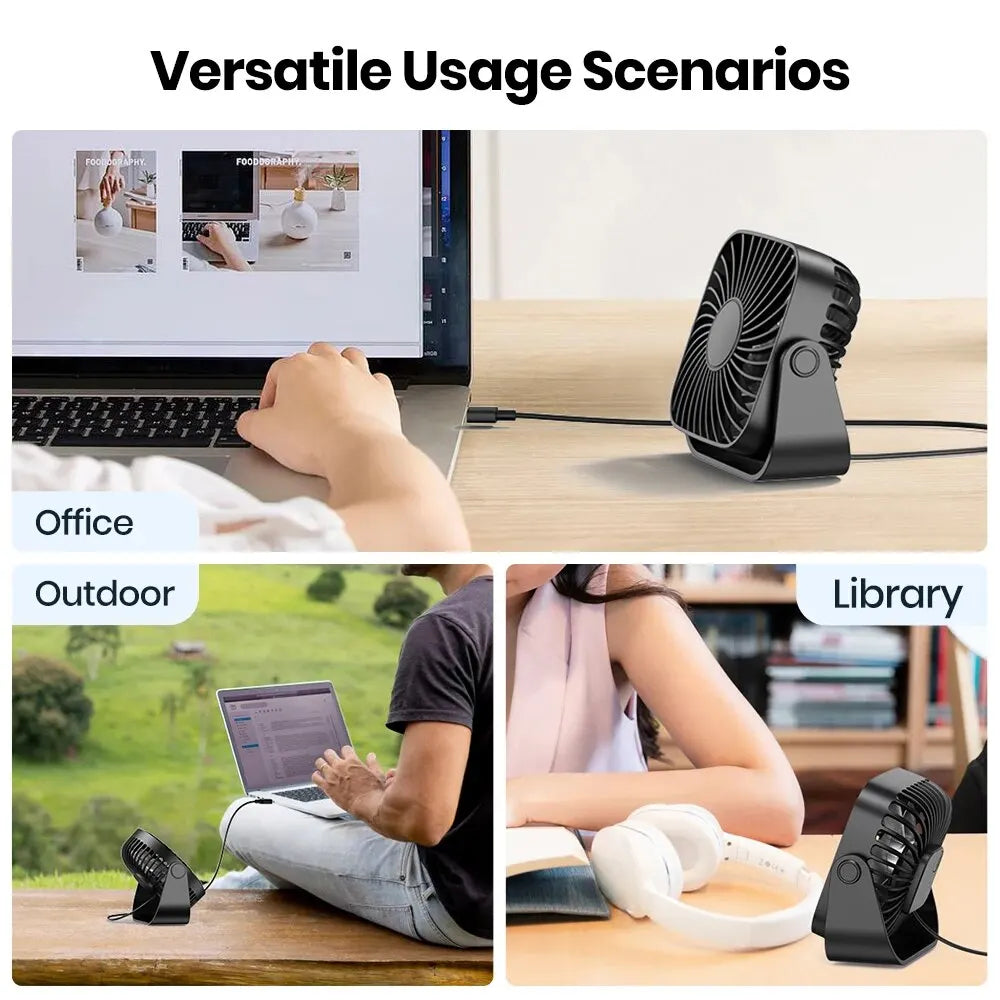Mini ventilateur de bureau USB TOPK K52 – CLEVI Paris