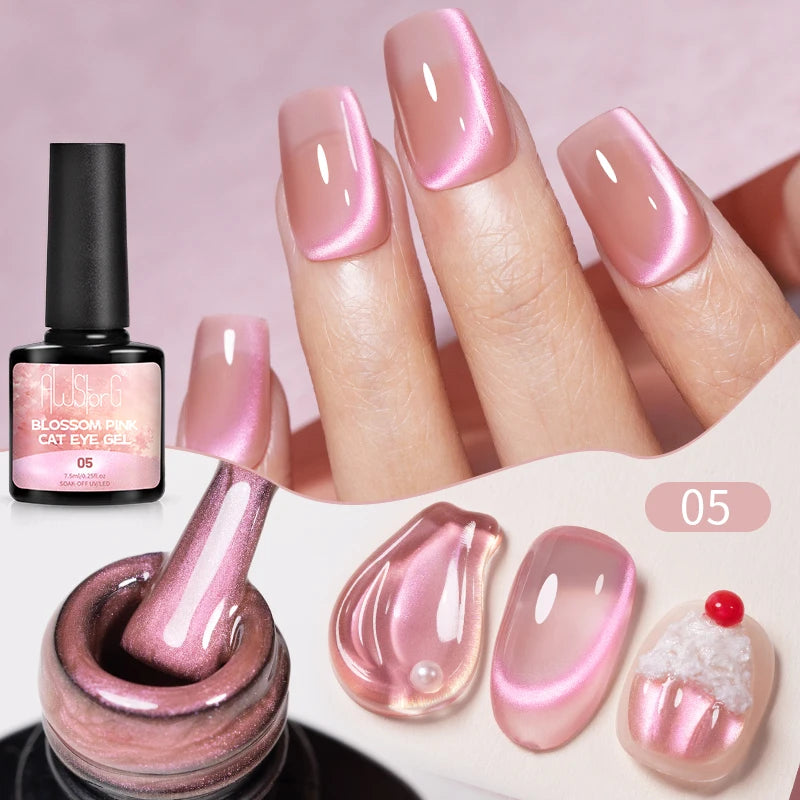 Vernis Gel UV Cat Eye AWStorG 7,5ml Semi-Permanent – CLEVI Paris