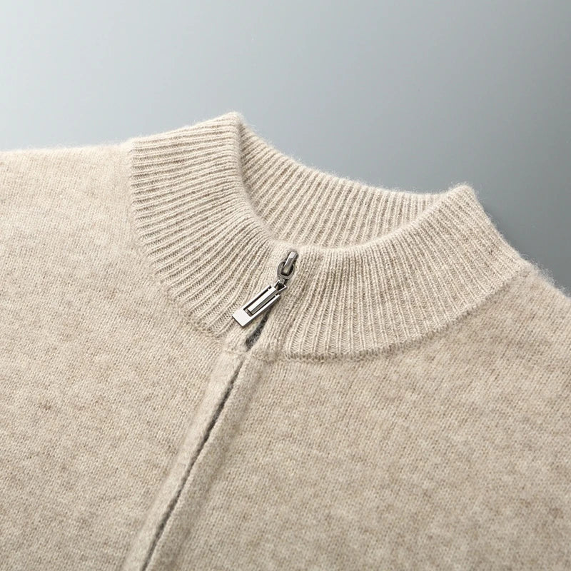 Ensemble homme laine mérinos col montant – CLEVI Paris