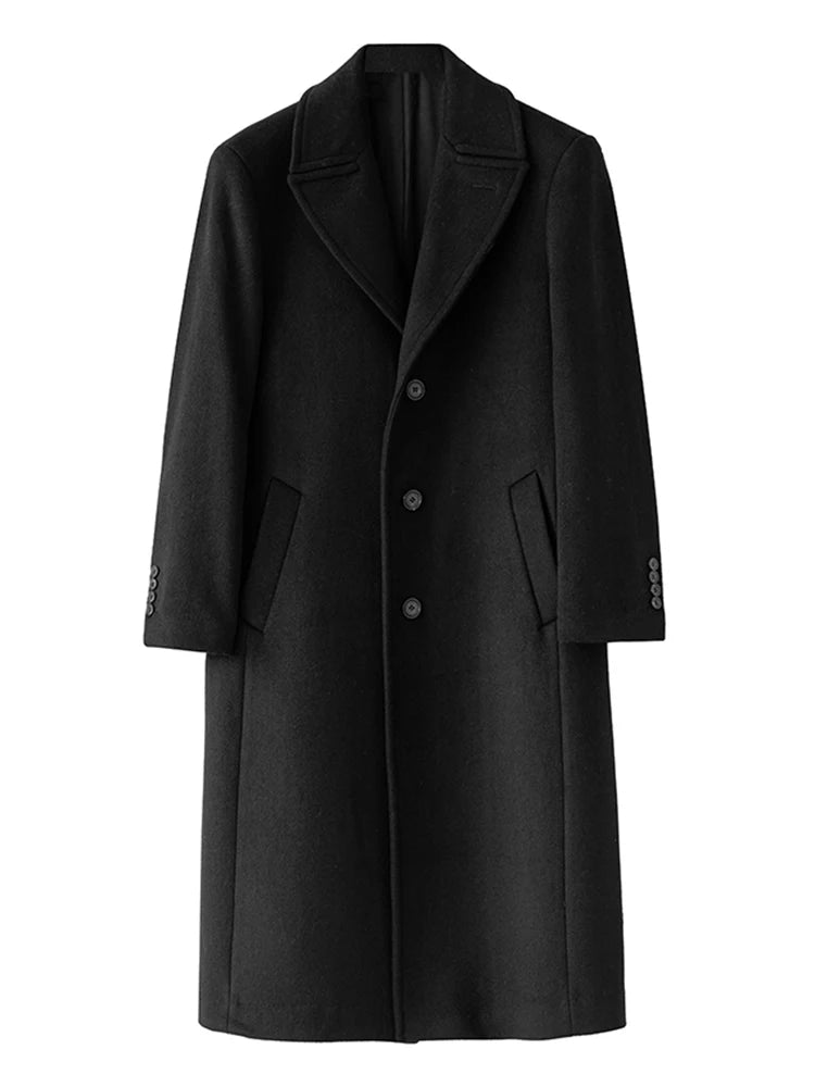 Manteau long noir homme – CLEVI Paris
