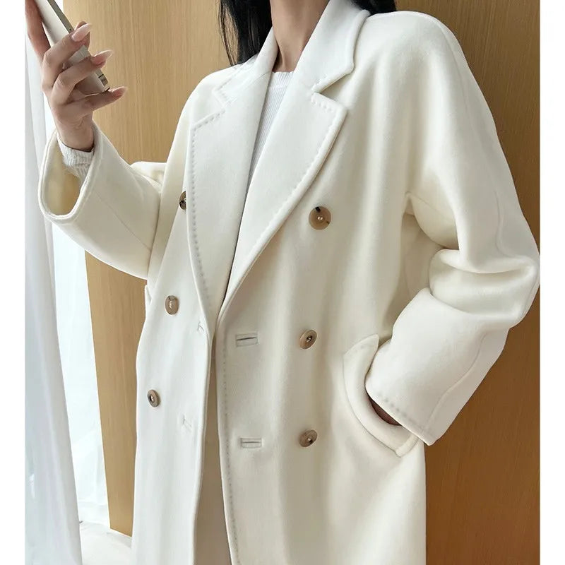 Manteau long femme laine et cachemire – CLEVI Paris