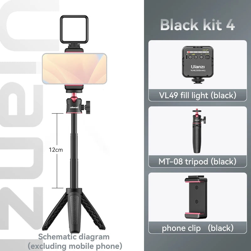 Lampe LED Ulanzi VL49 rechargeable 6 W – CLEVI Paris