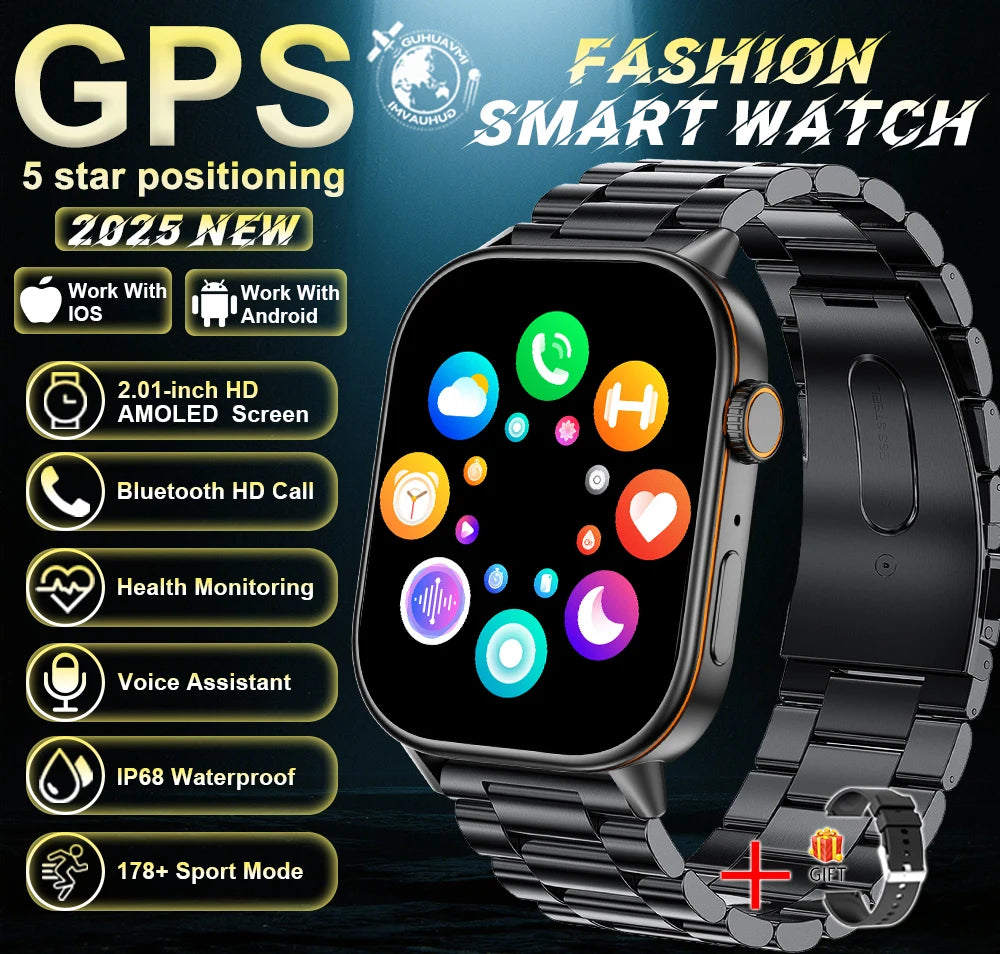 Montre connectée GUHUAVMI AMOLED 2,01 pouces – CLEVI Paris