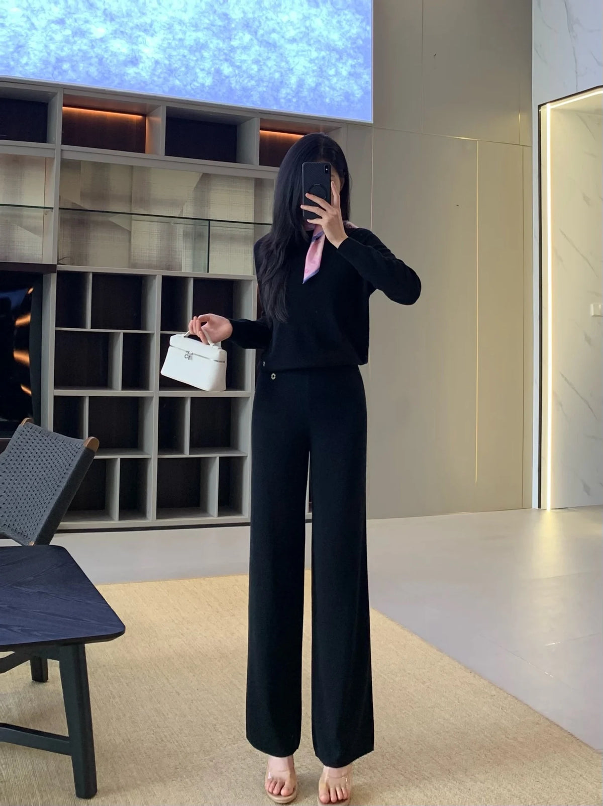 Ensemble pull et pantalon en laine femme – CLEVI Paris