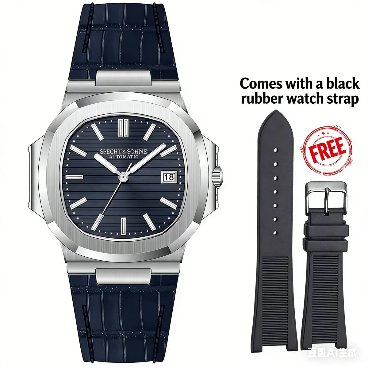 Montre Automatique Homme Specht & Söhne 40MM Acier Verre Saphir 50M – CLEVI Paris