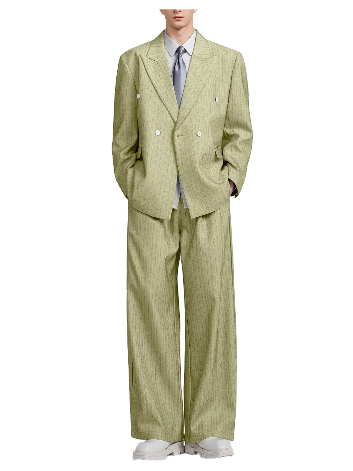 Costume 2 pièces à rayures pour homme – CLEVI Paris