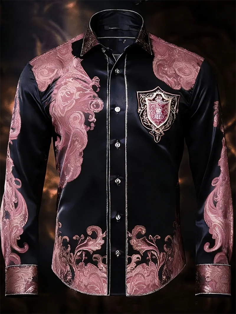 Chemise Homme à Motifs et Badge 3D – CLEVI Paris