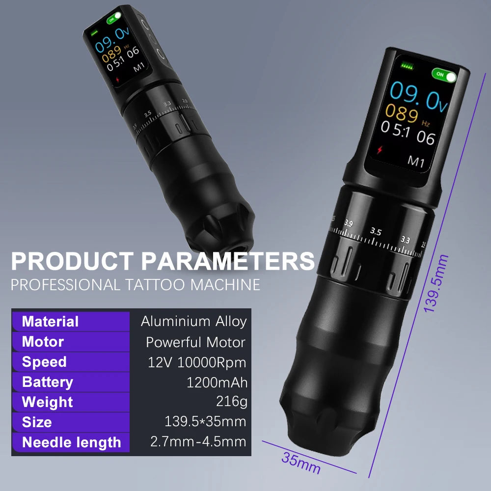 Machine à Tatouer Électrique Galaxy Tattoo Stylo Batterie Rechargeable Aluminium – CLEVI Paris