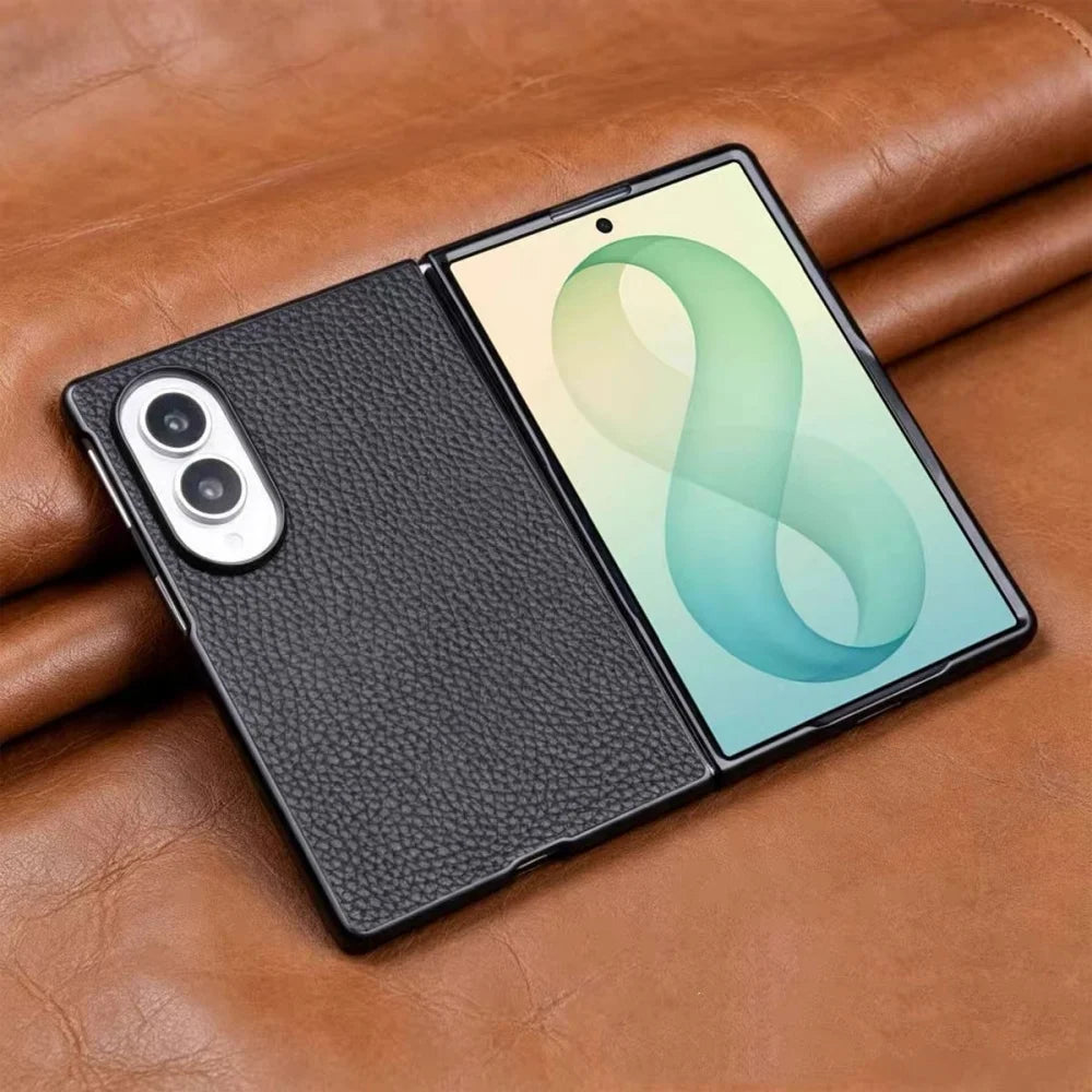 Étui Galaxy Z Fold8 en cuir véritable – CLEVI Paris