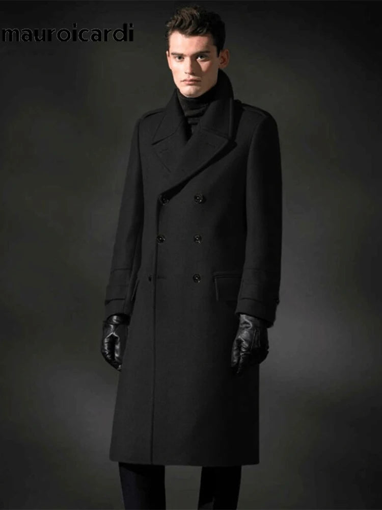 Manteau long croisé homme – CLEVI Paris