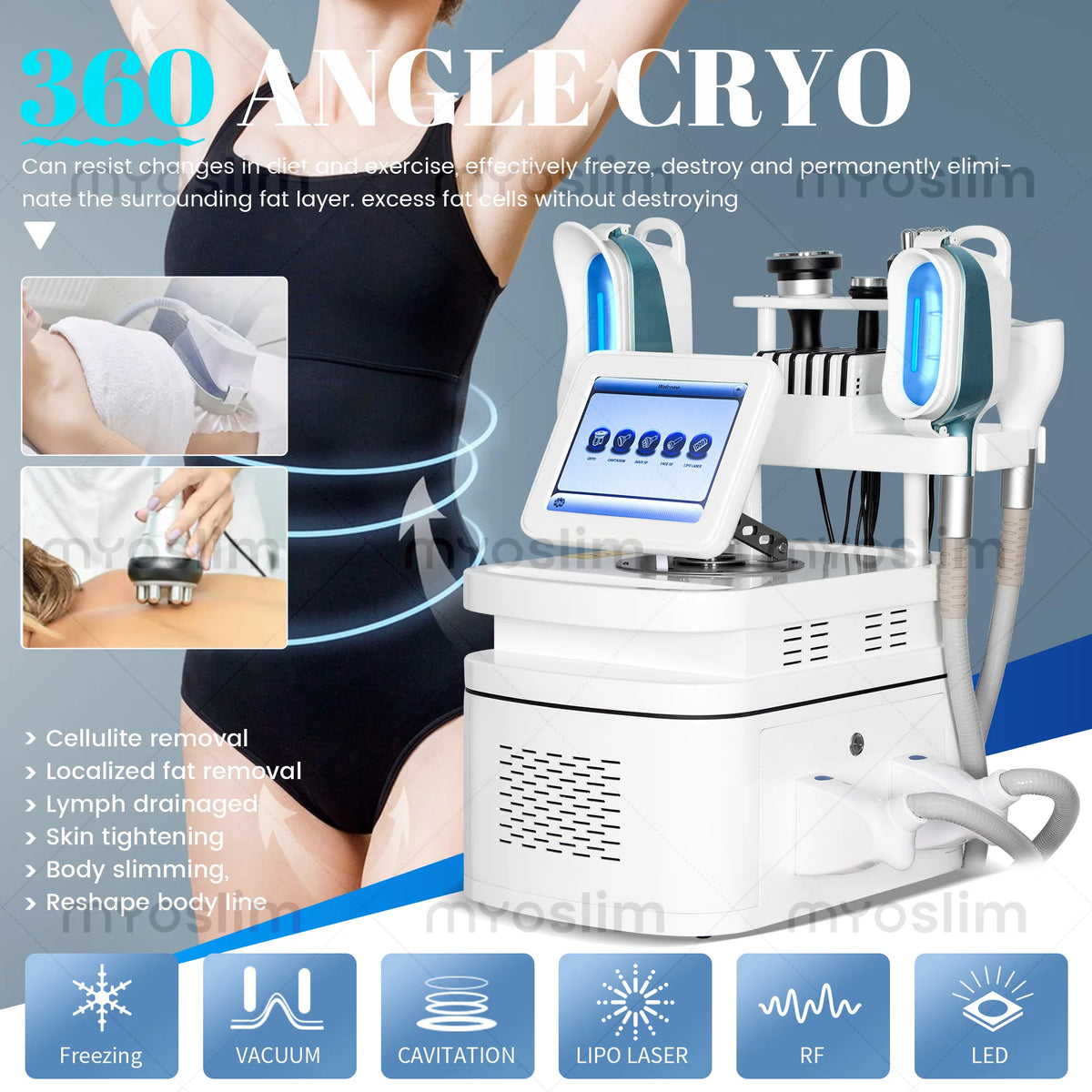 Machine de cryothérapie 360° pour soins corporels – CLEVI Paris